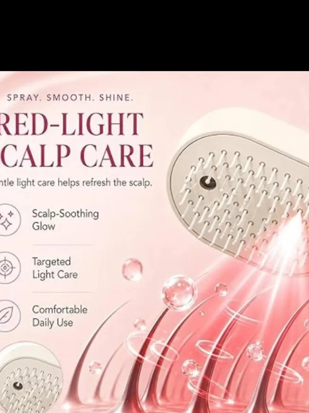 Portable Nano Spray Electric Massage Comb
